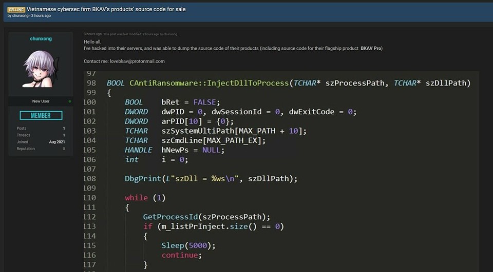 Bkav lộ mã nguồn phần mềm diệt virus - Ảnh 1