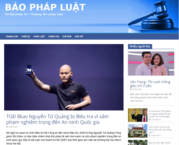 Phapluat.news mạo danh trang web của Sở Tư pháp Hà Nội - Ảnh 1