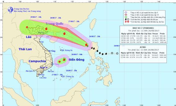 Khẩn trương ứng phó bão số 7 và áp thấp nhiệt đới trên biển Đông - Ảnh 1