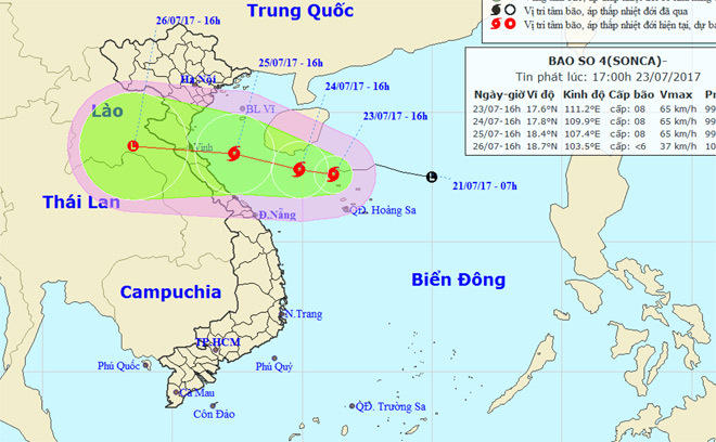 Bão số 4 hướng thẳng Nghệ An, miền Trung đối diện mưa lớn - Ảnh 1