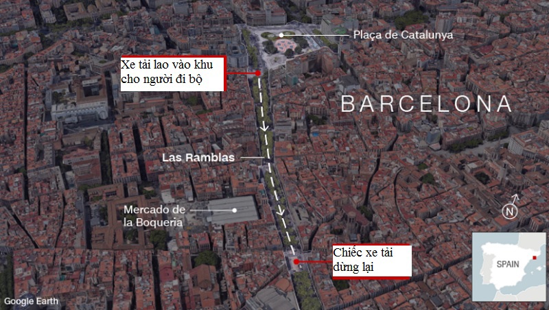Toàn cảnh 3 ngày hứng chịu tấn công khủng bố ở Tây Ban Nha - Ảnh 2