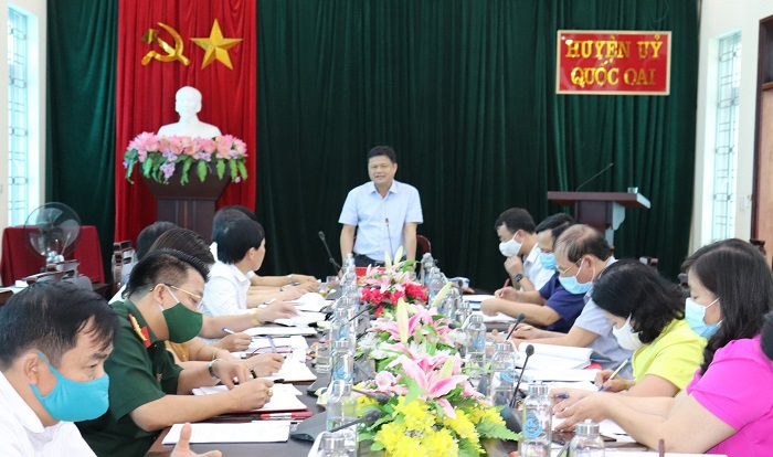 Huyện Quốc Oai tăng cường xây dựng tổ chức cơ sở Đảng trong sạch, vững mạnh - Ảnh 1