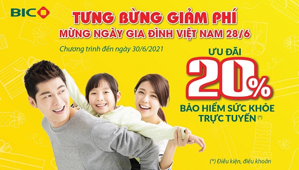 BIC giảm 20% phí bảo hiểm sức khỏe - Ảnh 1