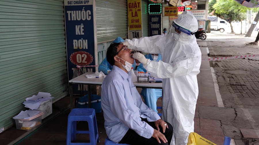 Quận Thanh Xuân ghi nhận ca nhiễm trong cộng đồng liên quan đến Bệnh viện K3 - Ảnh 1