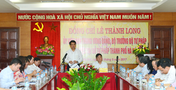 Chủ tịch Nguyễn Đức Chung: Đồng bộ cơ sở dữ liệu mạng phục vụ tốt cho tư pháp Thủ đô - Ảnh 2