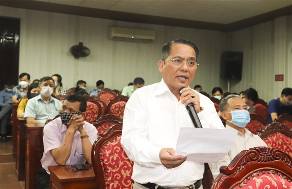 Người ứng cử đại biểu HĐND TP tiếp xúc cử tri huyện Gia Lâm - Ảnh 6