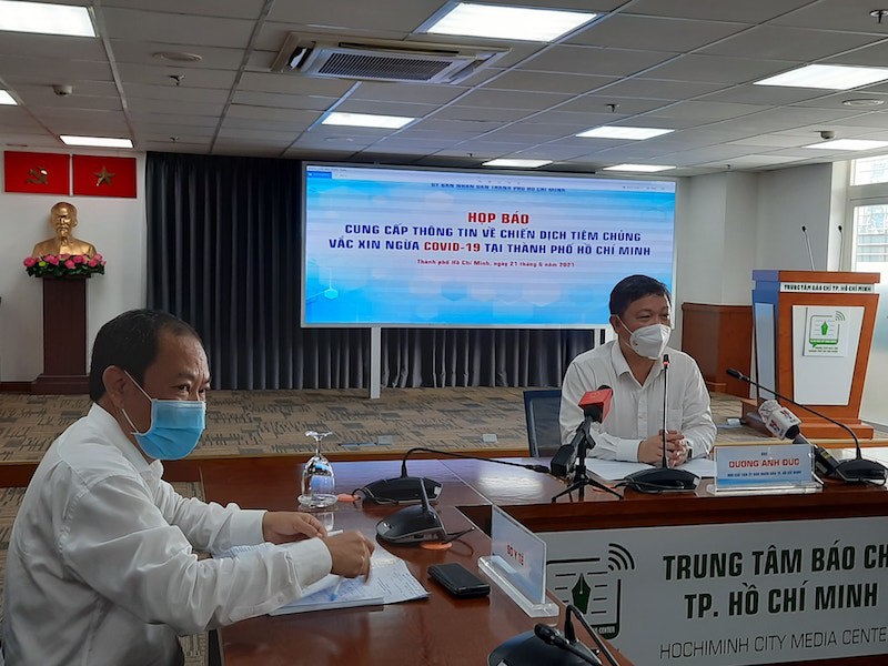TP Hồ Chí Minh họp báo thông tin về chiến dịch tiêm 800.000 liều vaccine ngừa Covid-19 - Ảnh 2