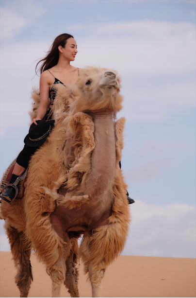 Hoa hậu Ngọc Diễm gợi cảm giữa sa mạc lớn nhất châu Á - Ảnh 7
