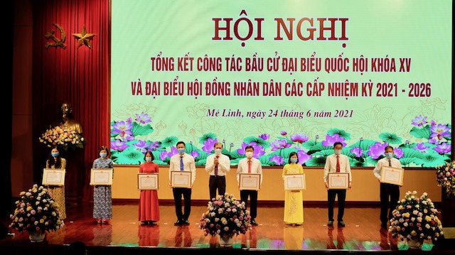 Huyện Mê Linh: Hai yếu tố then chốt cho thành công kỳ bầu cử đại biểu các cấp - Ảnh 1