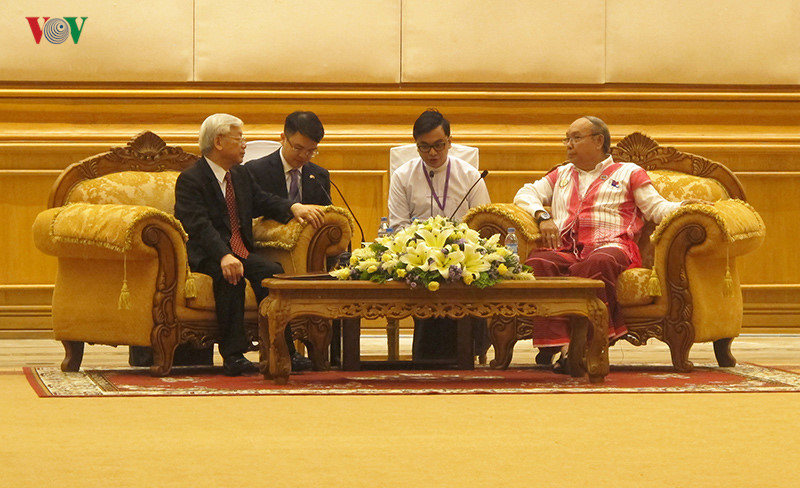 Hình ảnh ngày đầu Tổng Bí thư Nguyễn Phú Trọng thăm Myanmar - Ảnh 11