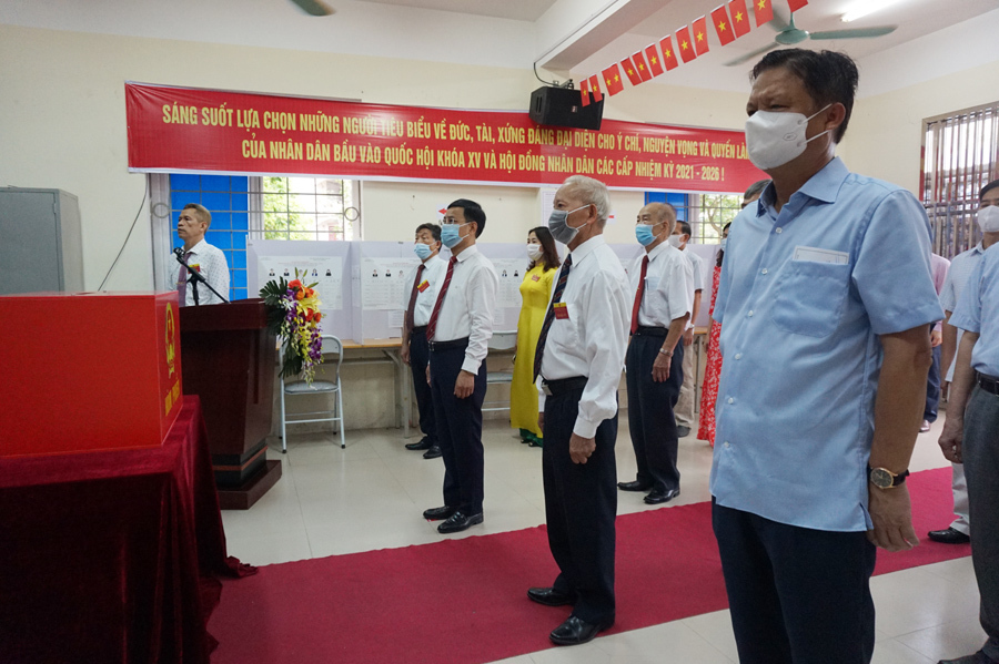 Hơn 214.000 cử tri trên địa bàn quận Long Biên đi bỏ phiếu - Ảnh 1