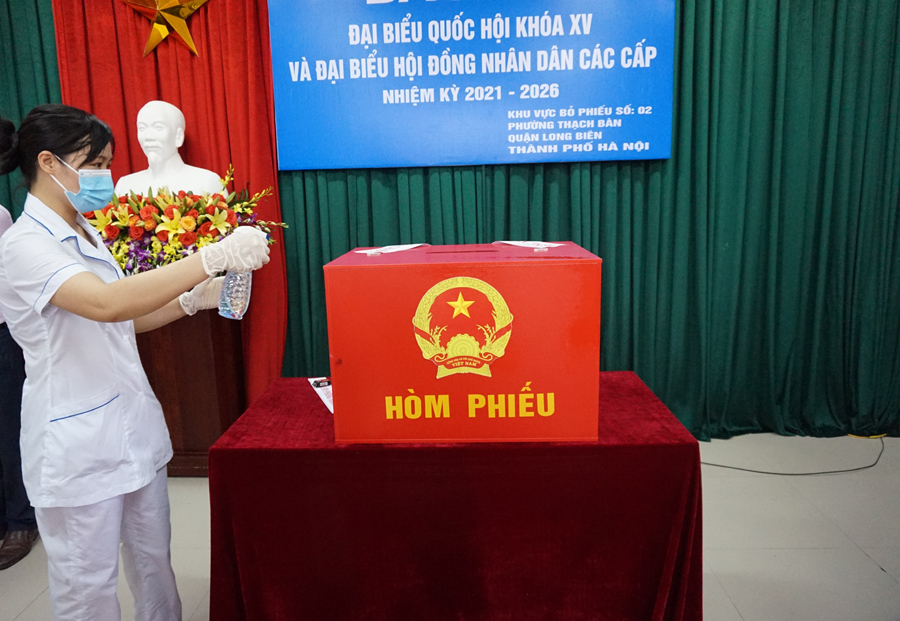 Hơn 214.000 cử tri trên địa bàn quận Long Biên đi bỏ phiếu - Ảnh 3