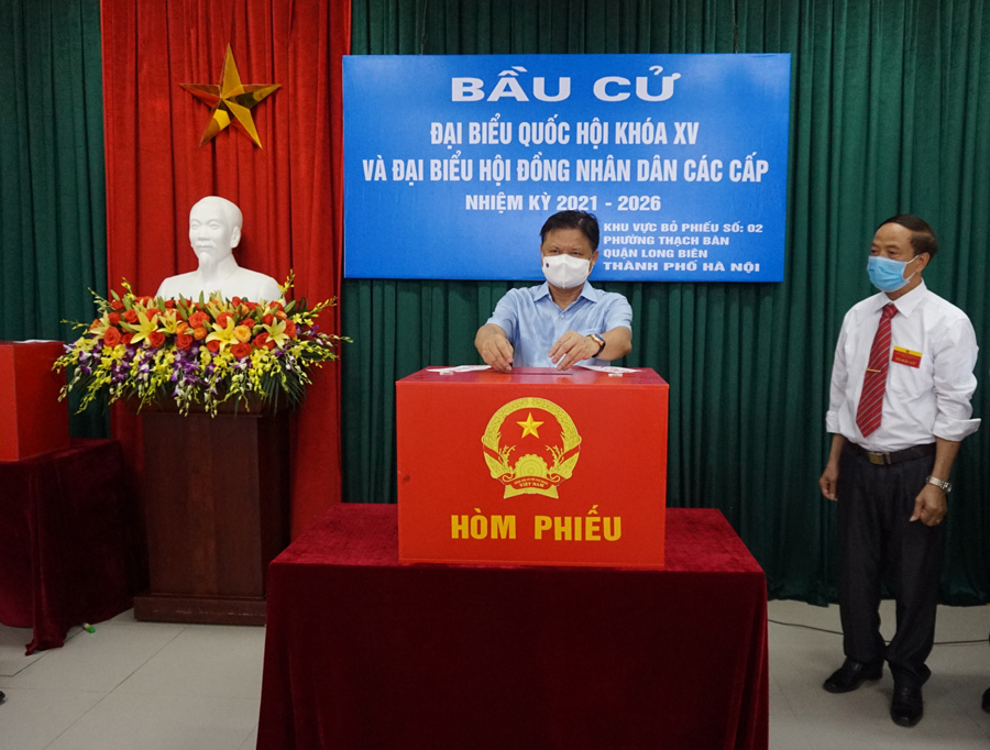 Hơn 214.000 cử tri trên địa bàn quận Long Biên đi bỏ phiếu - Ảnh 5