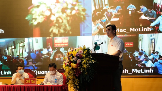 Ứng viên đại biểu Quốc hội TP Hà Nội tiếp xúc cử tri: “Dù được bầu hay không, chúng tôi vẫn mong muốn đóng góp cho phát triển của huyện Mê Linh” - Ảnh 4