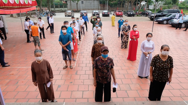 Huyện Sóc Sơn: Hơn 25 vạn cử tri nô nức đi bầu cử - Ảnh 5