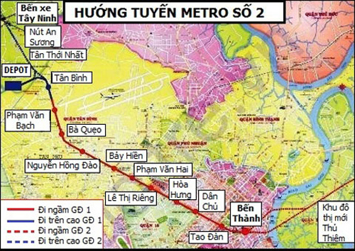 TP Hồ Chí Minh xin lùi dự án metro số 2 đến năm 2020 - Ảnh 1