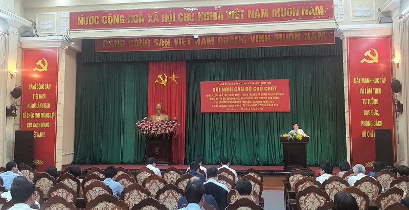 Đảng ủy Khối các cơ quan TP Hà Nội triển khai học tập Nghị quyết Đại hội XIII của Đảng và 10 chương trình công tác của Thành ủy - Ảnh 1