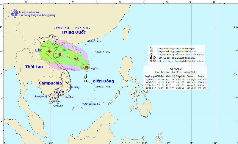 Áp thấp có thể mạnh thành bão đổ bộ Hải Phòng - Nghệ An - Ảnh 1
