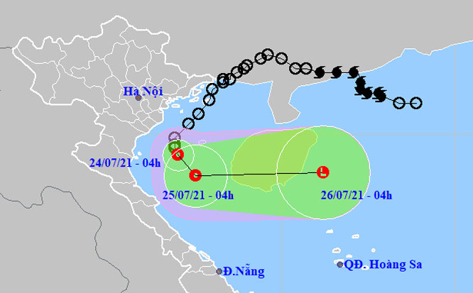 Áp thấp nhiệt đới di chuyển theo hướng Nam Đông Nam, miền Trung mưa lớn - Ảnh 1