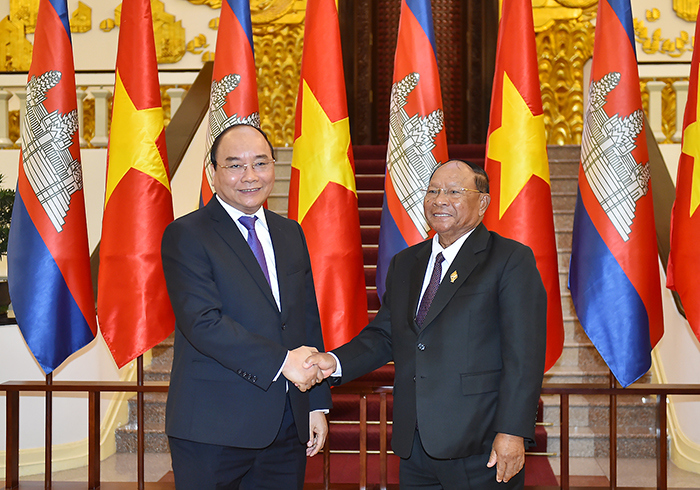Thủ tướng tiếp Chủ tịch Quốc hội Campuchia - Ảnh 1