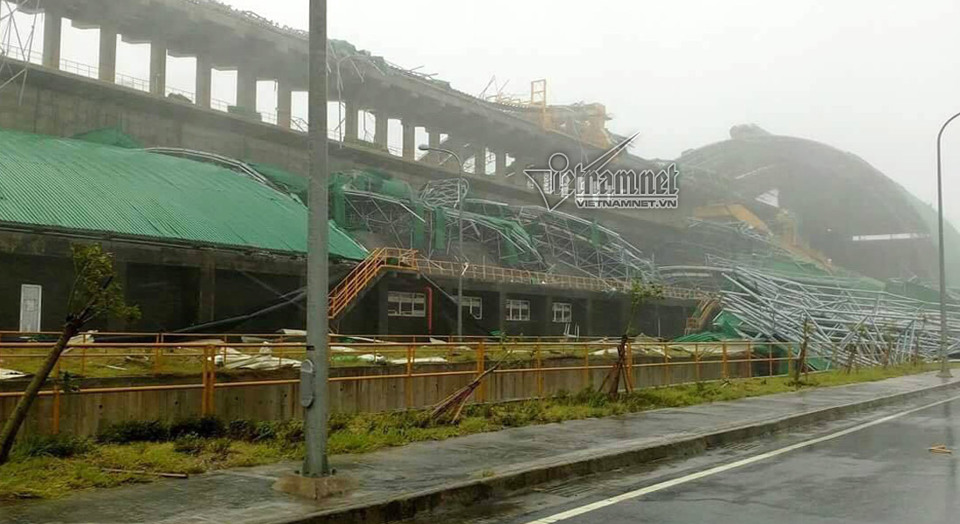 Siêu bão đánh sập kho than nhà máy nhiệt điện Formosa - Ảnh 4