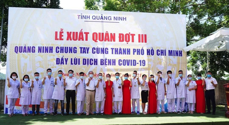 70 y bác sĩ Quảng Ninh lên đường tiếp sức TP Hồ Chí Minh chống dịch Covid-19 - Ảnh 2