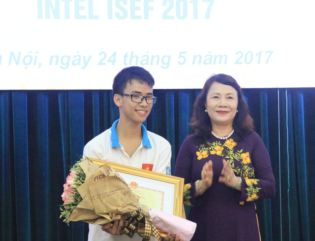 Học sinh Việt Nam đứng thứ 3 Hội thi Khoa học kỹ thuật Quốc tế 2017 - Ảnh 1