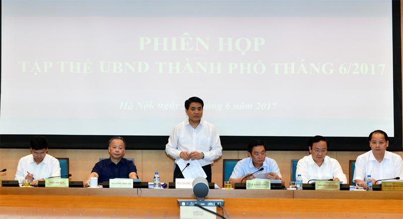 Tập thể UBND TP Hà Nội họp bàn nhiều nội dung quan trọng - Ảnh 1