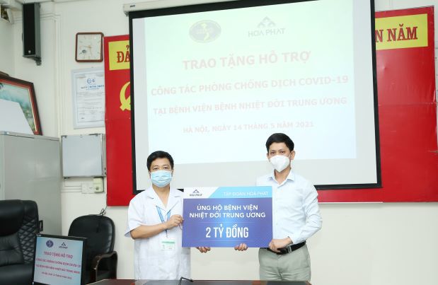 Hòa Phát tiếp tục ủng hộ 3 tỷ đồng hỗ trợ công tác phòng chống dịch Covid-19 - Ảnh 1