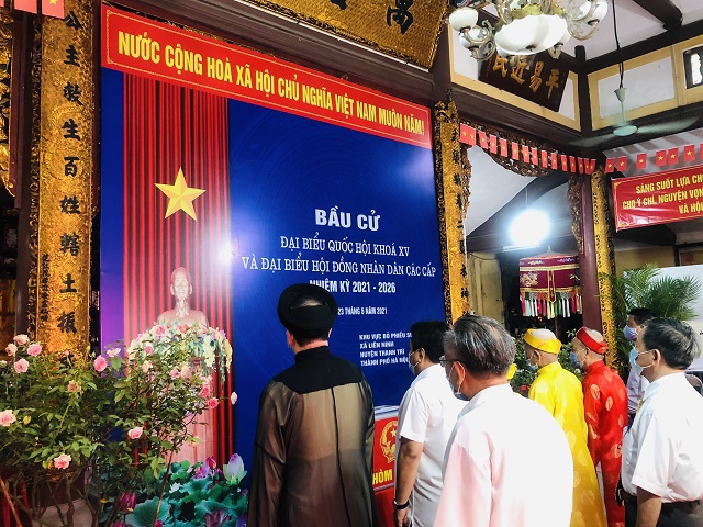Hơn 5,4 triệu cử tri Thủ đô Hà Nội náo nức đi bầu cử đại biểu Quốc hội và HĐND các cấp nhiệm kỳ 2021 - 2026 - Ảnh 114