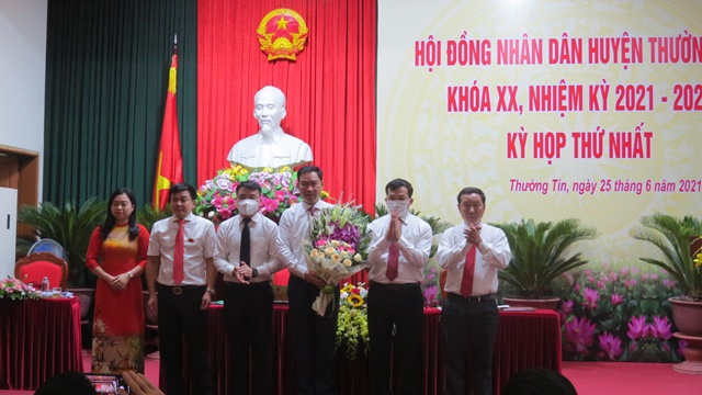 Ông Kiều Xuân Huy tái đắc cử chức danh Chủ tịch UBND huyện Thường Tín - Ảnh 1