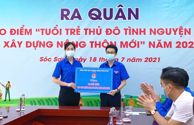 Tuổi trẻ Thủ đô khởi công xây nhà nhân ái cho hộ nghèo huyện Sóc Sơn - Ảnh 2