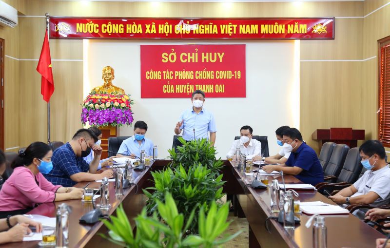 Phó Chủ tịch UBND TP Nguyễn Mạnh Quyền: Thanh Oai cần tận dụng “15 ngày vàng” đẩy lùi Covid-19 - Ảnh 1