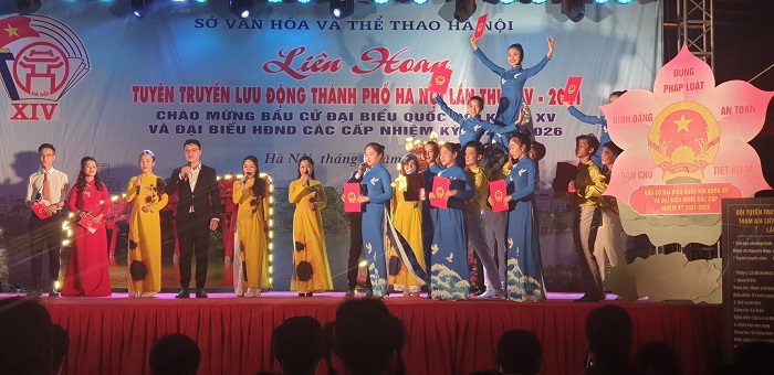 Khai mạc liên hoan tuyên truyền lưu động thành phố Hà Nội năm 2021 - Ảnh 2