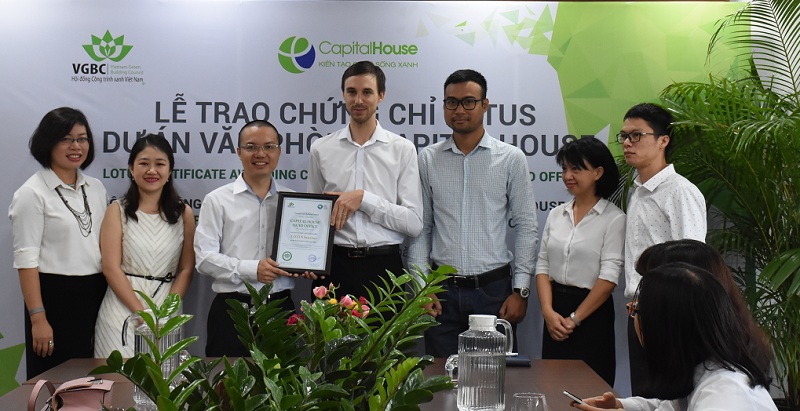 Capital House nhận chứng chỉ LOTUS cho dự án văn phòng Xanh - Ảnh 2