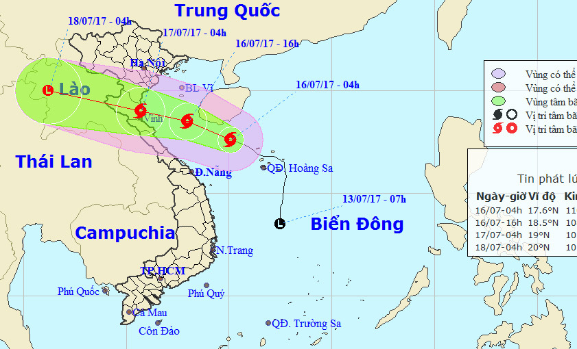 Bão số 2 hướng vào Thanh Hóa đến Hà Tĩnh, gây mưa rất lớn ở Bắc Bộ - Ảnh 1