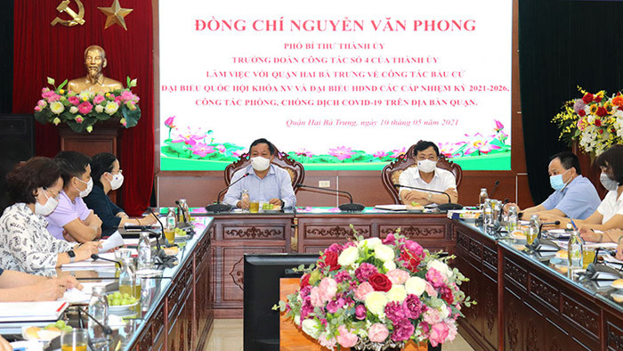Phó Bí thư Thành ủy Nguyễn Văn Phong: Tính kịch bản cho từng tổ bầu cử trước diễn biến của dịch Covid-19 - Ảnh 1