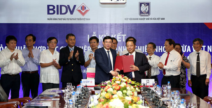 BIDV hợp tác toàn diện với Hiệp hội doanh nghiệp nhỏ và vừa Việt Nam - Ảnh 1