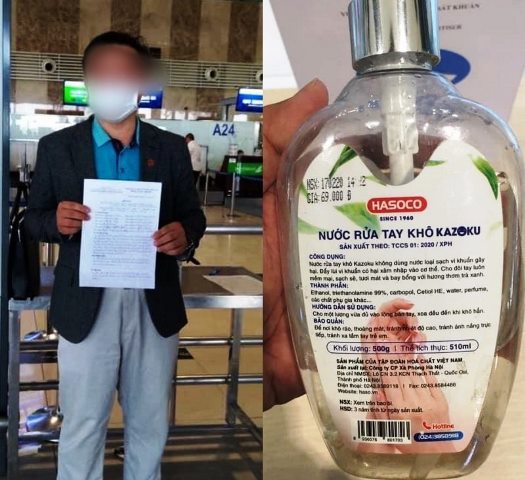 Đã làm rõ nghi vấn nước sát khuẩn ở sân bay Nội Bài là nước lã - Ảnh 1