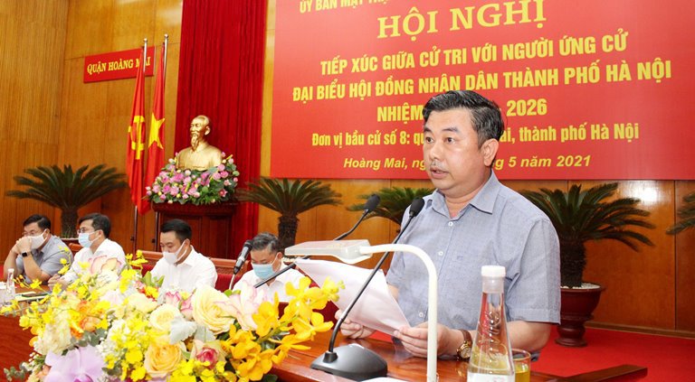 Cử tri quận Hoàng Mai đánh giá cao chương trình hành động của các ứng cử viên đại biểu HĐND TP Hà Nội khóa XVI - Ảnh 4