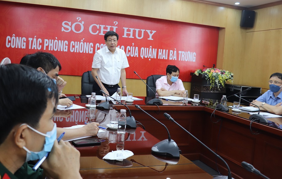 Phó Chủ tịch UBND TP Dương Đức Tuấn: Quận Hai Bà Trưng cần nâng mức thực hiện giãn cách xã hội lên thành "Chỉ thị 17+” - Ảnh 3