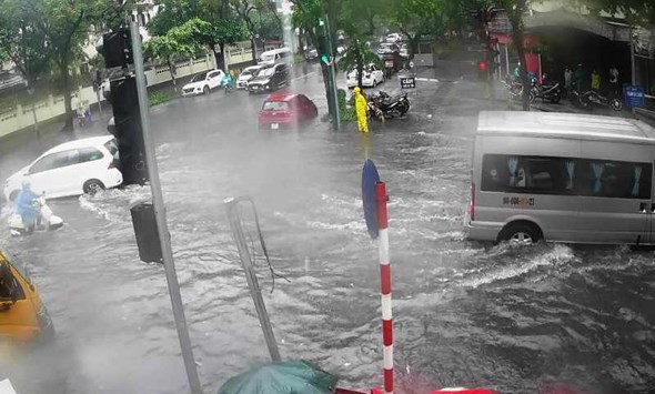 Ứng dụng cảnh báo ngập lụt cho khu vực nội thành Hà Nội - Ảnh 1