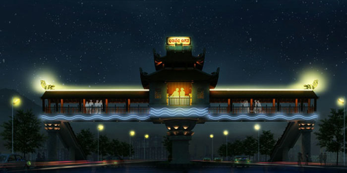 Cổng chào huyện Quốc Oai lấy ý tưởng từ chùa Thầy - Ảnh 2