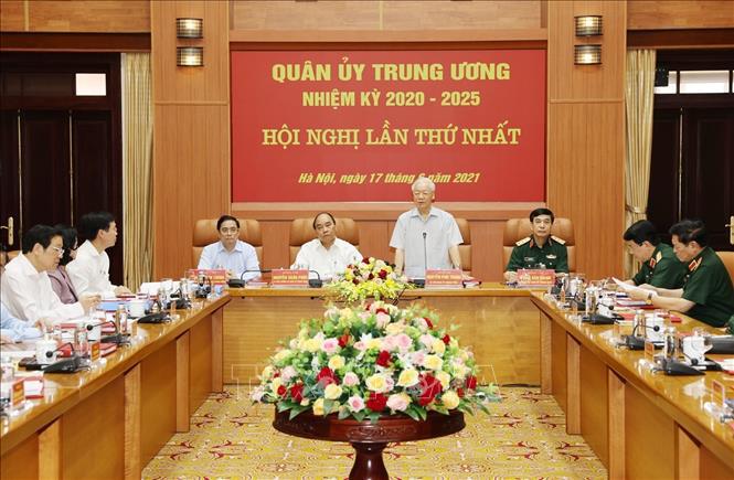 Tổng Bí thư Nguyễn Phú Trọng chủ trì Hội nghị Quân ủy Trung ương lần thứ nhất khóa XI - Ảnh 1
