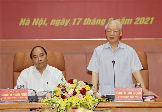 Tổng Bí thư Nguyễn Phú Trọng chủ trì Hội nghị Quân ủy Trung ương lần thứ nhất khóa XI - Ảnh 2