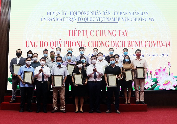 Chương Mỹ: Tiếp tục nhận ủng hộ quỹ phòng, chống dịch Covid-19 - Ảnh 3