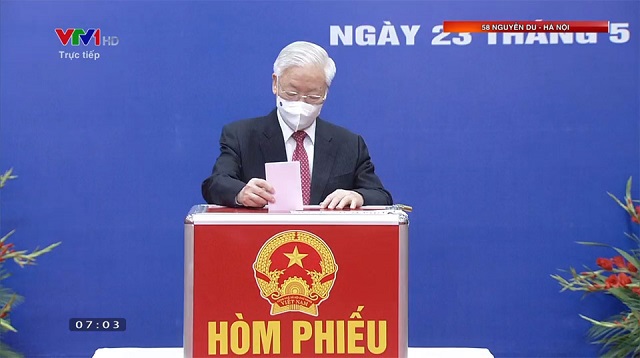 Hơn 5,4 triệu cử tri Thủ đô Hà Nội náo nức đi bầu cử đại biểu Quốc hội và HĐND các cấp nhiệm kỳ 2021 - 2026 - Ảnh 64