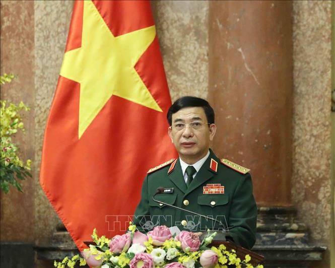 Trao Quyết định thăng hàm Đại tướng cho Bộ trưởng Bộ Quốc phòng Phan Văn Giang - Ảnh 7