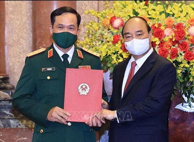 Trao Quyết định thăng hàm Đại tướng cho Bộ trưởng Bộ Quốc phòng Phan Văn Giang - Ảnh 5