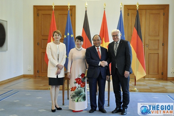 Thủ tướng Nguyễn Xuân Phúc hội kiến Tổng thống Đức - Ảnh 1